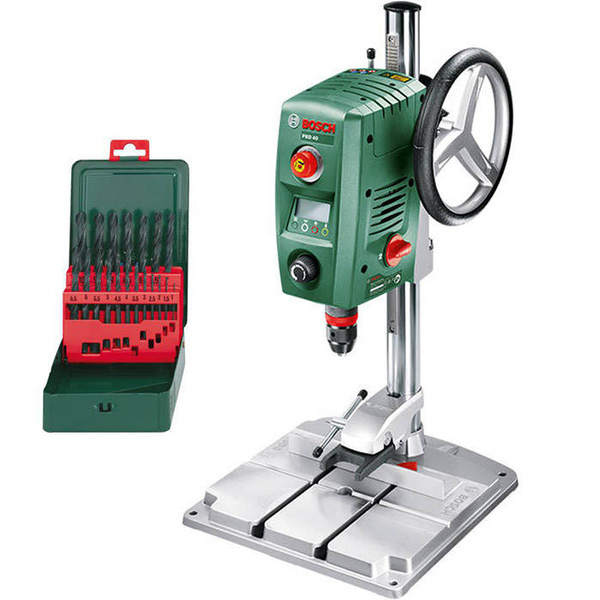 Wiertarka stołowa Bosch PBD 40 z zestawem wierteł