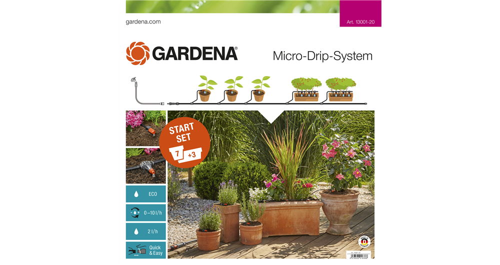 Gardena Micro Drip System zestaw podstawowy M do roślin doniczkowych