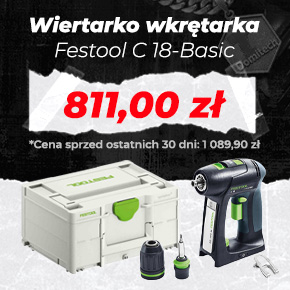 Wiertarko-wkrętarka Festool C 18-Basic (576434)