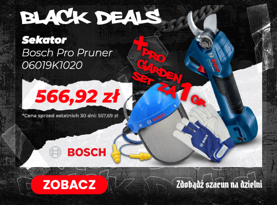 Sekator akumulatory Bosch Pro Pruner z zestawem akcesoriów za 1 grosz!