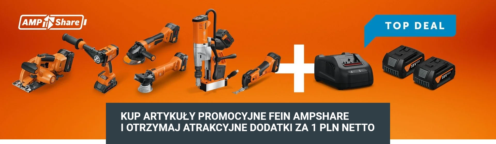 Kupuj narzędzia Fein AMPShare i otrzymuj nagrody!