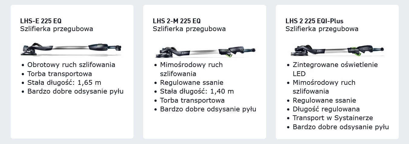 Szlifierki przegubowe Festool Planex