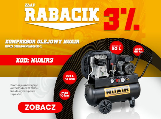 -3% na Kompresor NUA206 z kodem NUAIR3