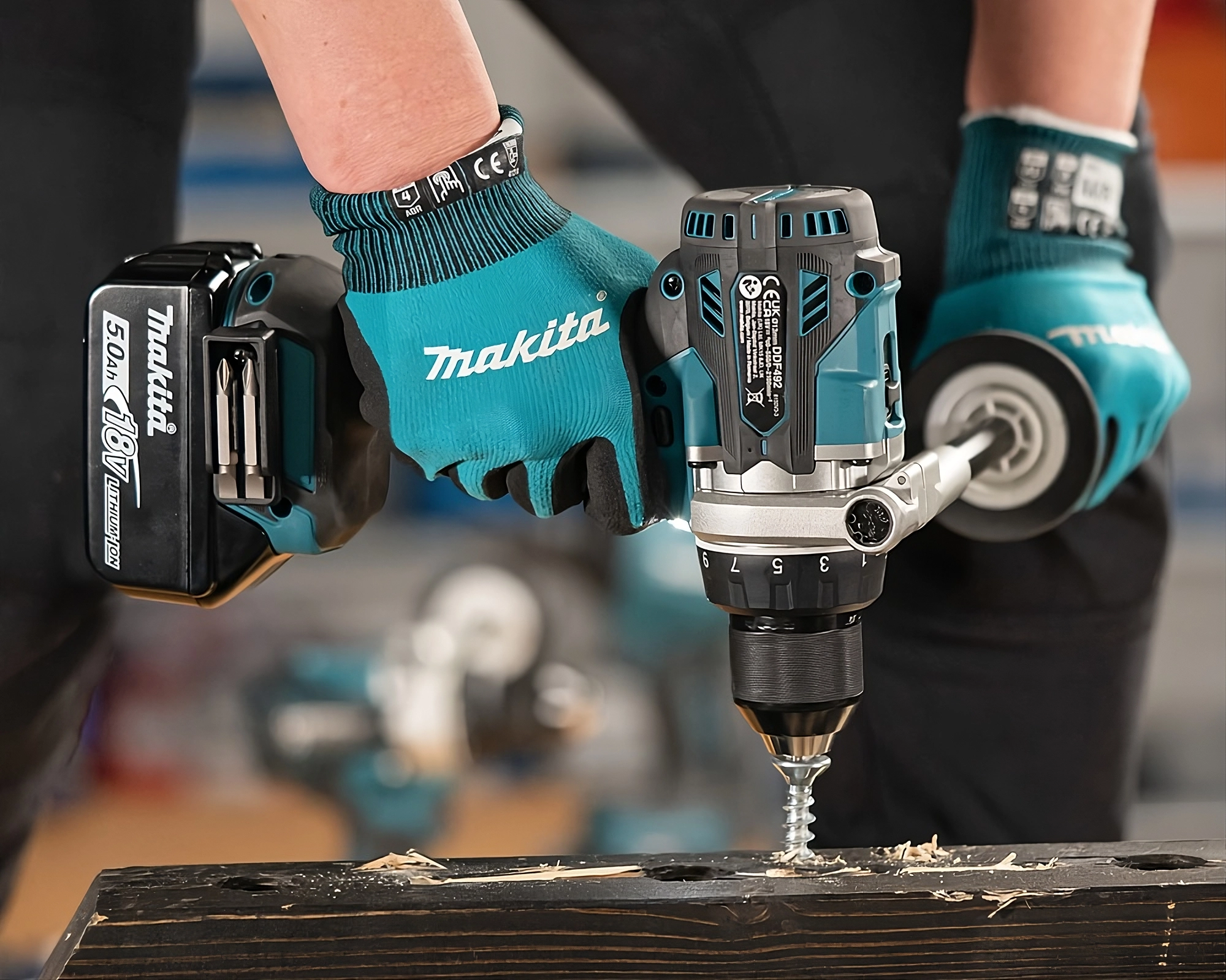 Wiertarko-wkrętarka Makita 18V, model DDF492Z