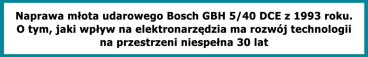 Nagłówek Bosch GBH 540 DCE