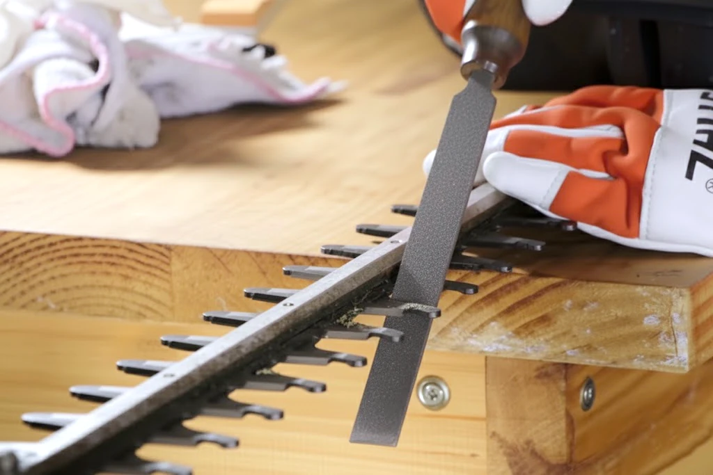 Jak prawidłowo ostrzyć nożyce do żywopłotu Stihl?