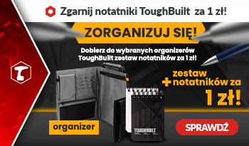Ogranizery ToughBuilt + notatniki za 1 zł