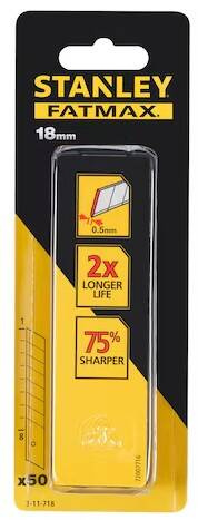 Zestaw 50 szt. ostrzy łamanych do noży Stanley Fatmax 3-11-718