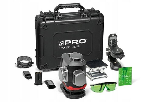 Laser czteropłaszczyznowy 360 TYXER 4DG zestaw PLUS