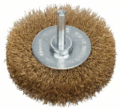Szczotka tarczowa z drutu falistego 75 × 0,2 mm mosiądzowana Bosch 2608622054
