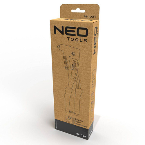 Nitownica do nitów stalowych i aluminiowych Neo Tools 18-103-1
