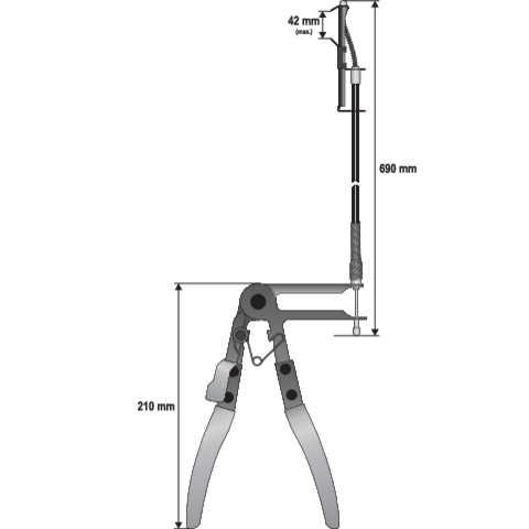Szczypce do opasek zaciskowych Yato YT-0677