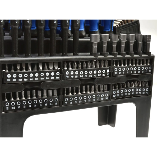 Zestaw wkrętaków, bitów i nasadek Geko G32007