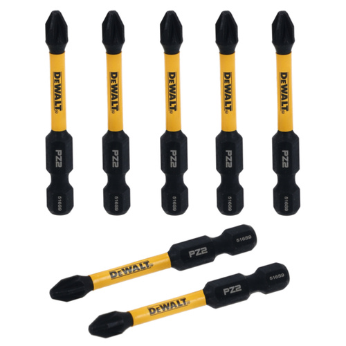 Zestaw 7 szt. bitów udarowych PZ2 Dewalt DT70904T-QZ