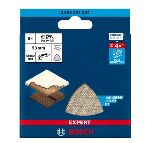 Zestaw siatki szlifierskiej Bosch EXPERT M480 93 x 93 mm 2608901204 6 szt.