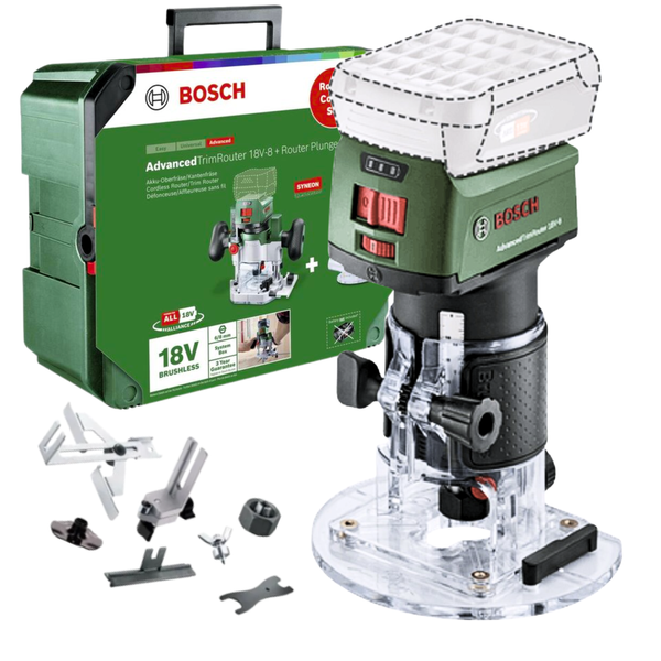 Frezarka Bosch AdvancedTrimRouter 18V-8 Combi-Set 06039D5002