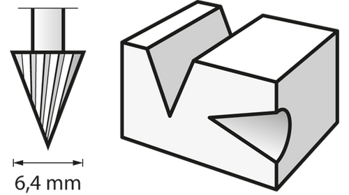 Frez szybkotnący 6,4 mm Dremel 26150125JA