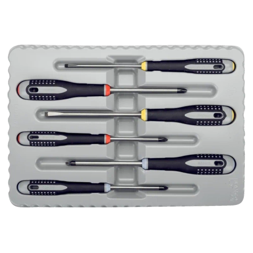 Zestaw 6 szt. wkrętaków płaskie, PZ i PH ERGO™ Bahco BE-9884