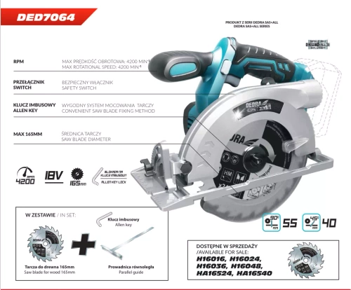 Pilarka tarczowa Dedra DED7064