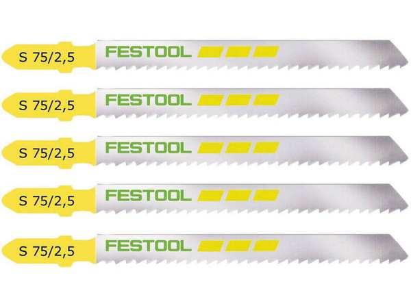 Brzeszczot do wyrzynarki Wood Fine Cut S 75x2,5 mm Festool 204256 5 szt.