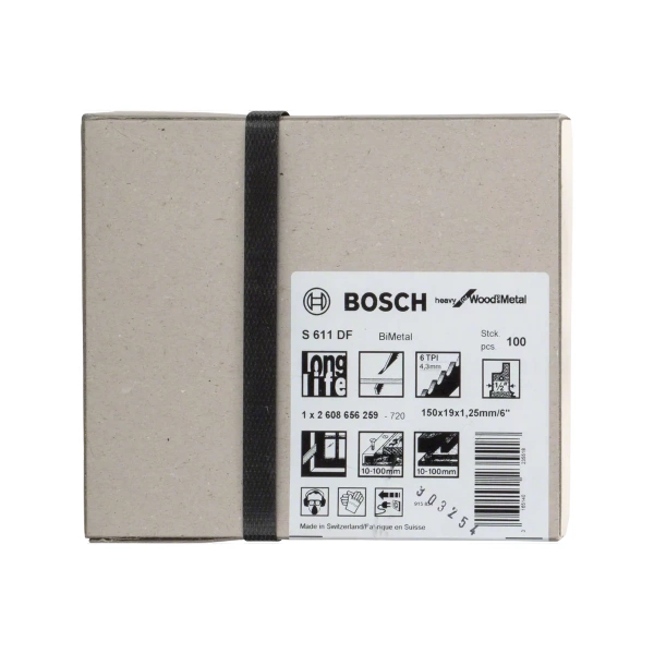 Brzeszczot do pił szablastych S 611 DF Bosch 2608656259 (100 szt.)