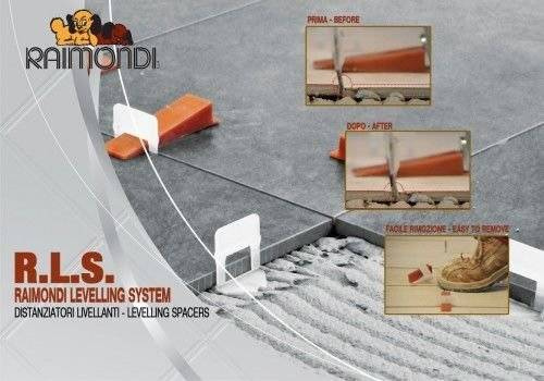 Kliny do systemu poziomowania RLS 100 szt. RAIMONDI-180CUNEO100