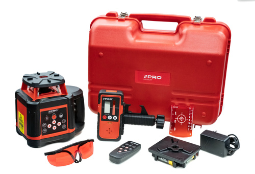 Niwelator laserowy PRO LR-500XY (czerwona wiązka)
