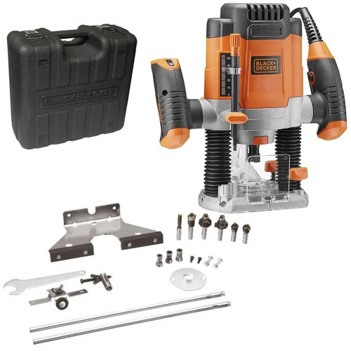 Frezarka górnowrzecionowa BLACK DECKER KW1200EKA-QS