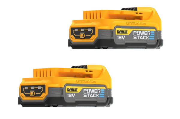 Zestaw dwóch akumulatorów Dewalt PowerStack DCBP034E2