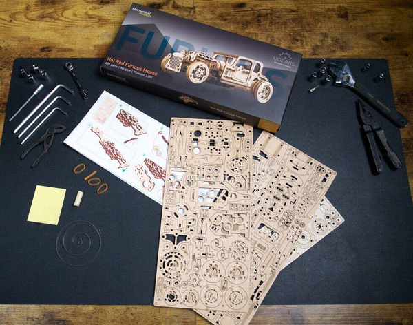 Hot Rod Furious Mouse UGEARS 70192