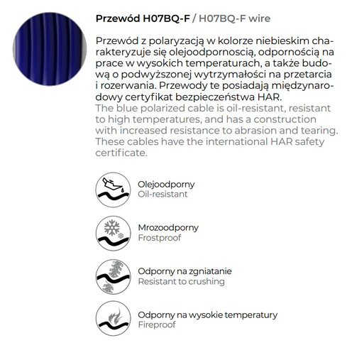 Przedłużacz Kel W-98997 - PS-X3/IP54/40M/3X1,5/H07BQ-F