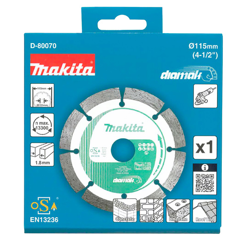 Tarcza diamentowa Makita do cięcia betonu 115 x 22,23 mm D-80070