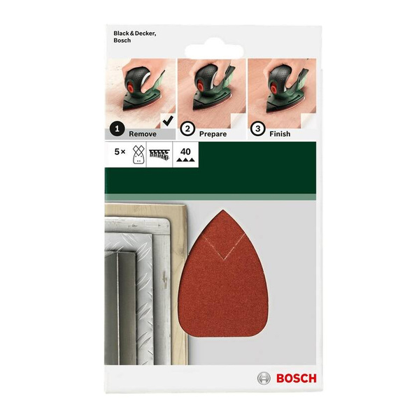Zestaw papierów ściernych do szlifierek uniwersalnych K180 Bosch 2609256A71
