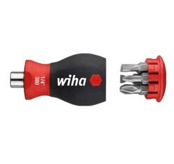 Magnetyczny wkrętak z magazynkiem bitów Stubby WIHA 10382