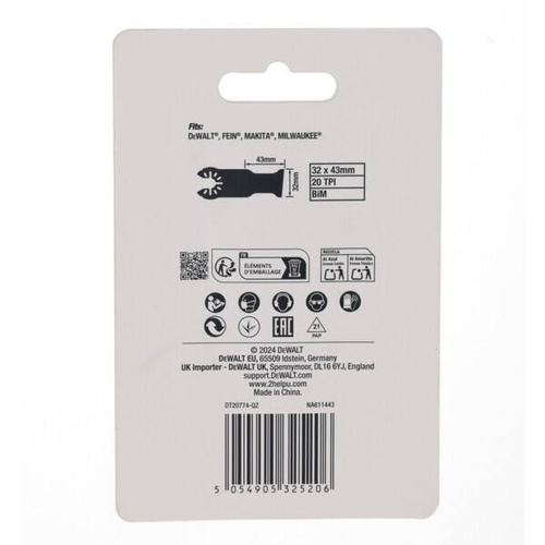 Brzeszczot do narzędzi wielofunkcyjnych Dewalt DT20774-QZ