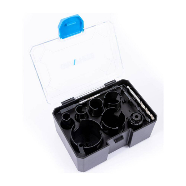 Otwornice stalowe z ostrzem z węglika spiekanego, zestaw 10 el. Graphite 57H923