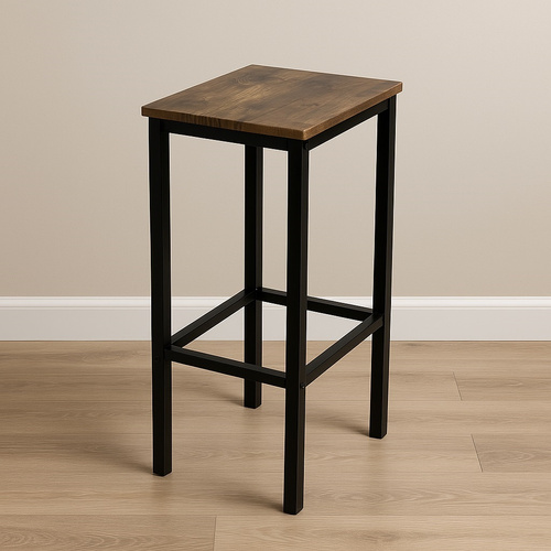 Stołek barowy Belivio PAX RUSTICAL OAK