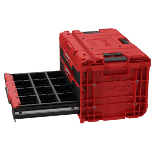Skrzynka narzędziowa z szufladami Qbrick ONE Drawer3 Red SKRQONED3CZEPG001