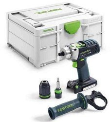 Akumulatorowa wiertarko-wkrętarka udarowa QUADRIVE PDC 18/4-Basic 576466 Festool + kufer