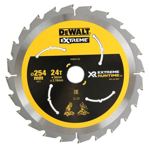 Tarcza tnąca do drewna 254x30mm 24T Dewalt DT90273-QZ