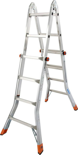 Drabina przegubowa teleskopowa ze stopniami TELEMATIC 4X4 KRAUSE 129956