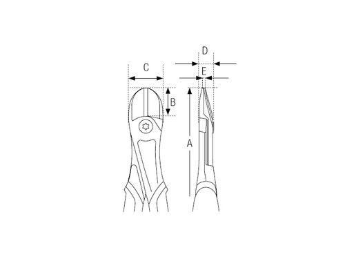 Ucinaczki boczne HD Bahco 21HDG-160IP