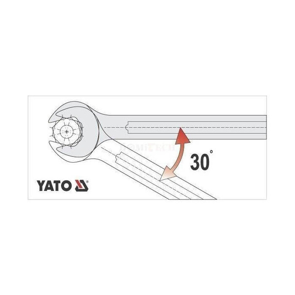 Klucze płasko oczkowe Yato YT-0363 - 17 sztuk