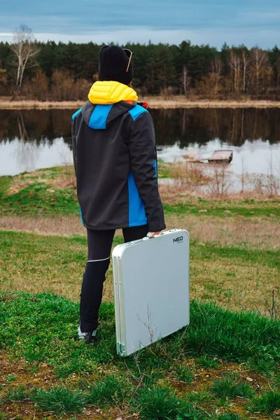 Zestaw biwakowy stół i 4 krzesła, składany w walizkę NEO Tools 63-159