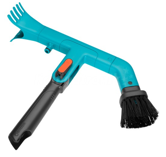 Przyrząd do czyszczenia rynien dachowych z trzonkiem teleskopowym 210-390 cm Combisystem GARDENA 03651-30