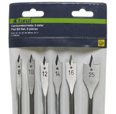 Zestaw wierteł łopatkowych do drewna HEX (5 szt) LUNA 207220104