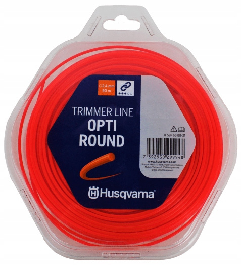 Żyłka tnąca okrągła Husqvarna do podkaszarki 2,4mmx90m