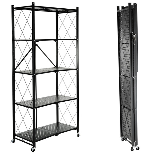 Regał Belivio SIMON Black 5-poziomowy