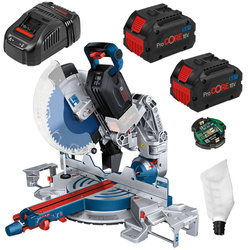 Ukośnica Bosch GCM 18V-305 GDC +2x5.5Ah + ładowarka