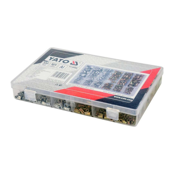 Zestaw nitonakrętek Yato YT-36480 - zestaw 300 sztuk
